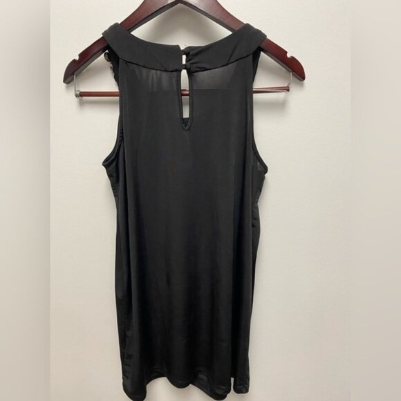 Michel Studio Black Top with Silver Bling Size X - Picture 2 of 7